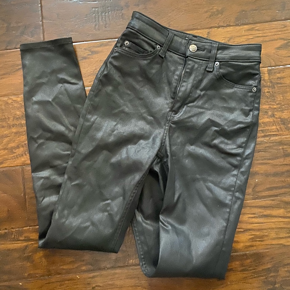 H&M LEATHER PANTS
